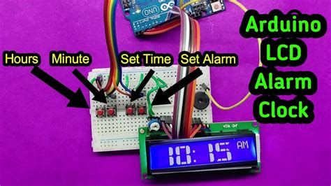 Make A Digital Display Alarm Clock Using 16 2 LCD And Buzzer