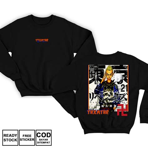 Jual Sweater Crewneck Tetta Kisaki Tokyo Revengers Tokyo Manji Gang