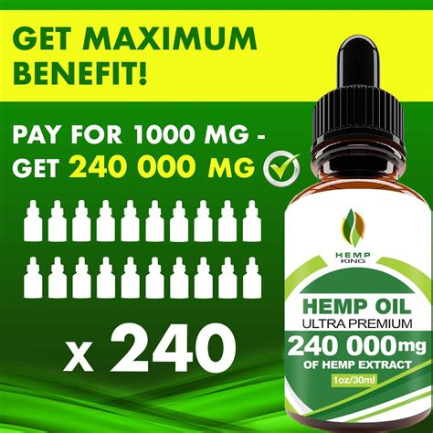 Hemp Oil Drops 240 000 Mg 100 Natural Extract Anti Anxiety And Anti Stress Natural Dietary