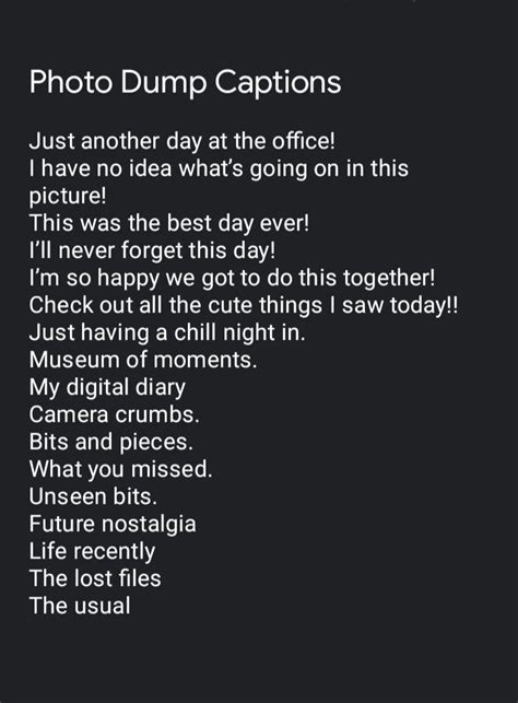 Photo Dump Captions For Instagram 🔥 In 2022 Instagram Captions Clever