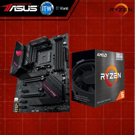 Amd Ryzen 5 5600g Processor With Radeon Graphic And Asus Rog Strix B550 F Gaming Wifi Ii Ddr4