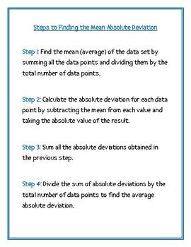 Mean Absolute Absolute Deviation Steps and Example by Math With McGoy