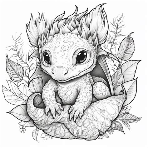 Premium AI Image | A sketch of a dragon with eyes and ears.