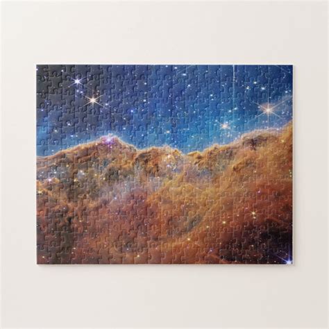 JWST James Webb Space Telescope Cosmic Cliffs Jigsaw Puzzle Zazzle