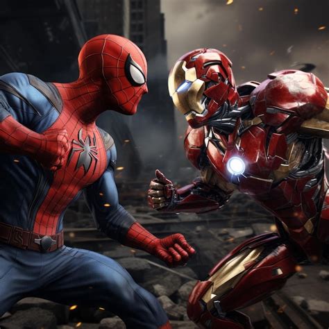 Premium Photo Unleashing The Ultimate Clash The Epic Marvel Superhero