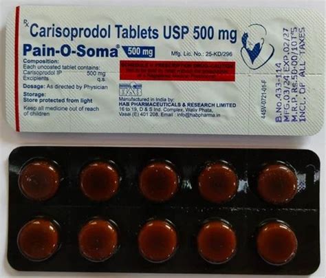 Carisoprodol Mg Tablets At Rs Stripe Vapi Valsad Id