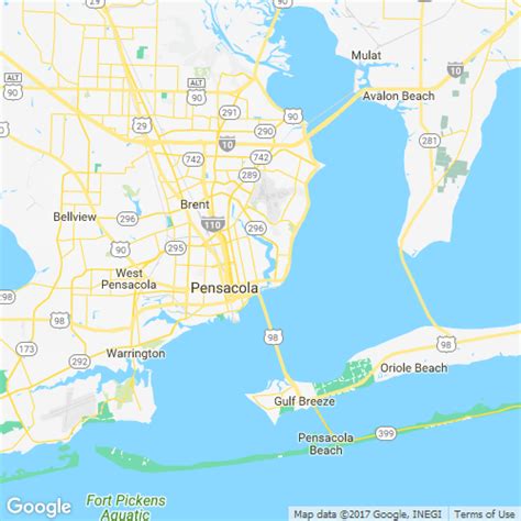 Pensacola Fl Zip Code Map - Maping Resources