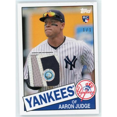 Aaron Judge Topps Transcendent Jersey Game Worn Patch Rookie Rc