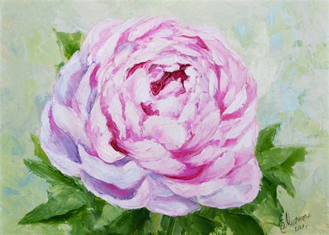 Peony Painting Original Art Pink Peonies Painting Floral Art - Inspire ...