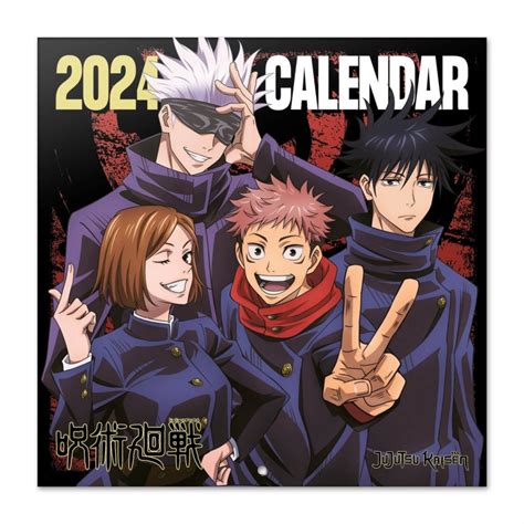 Calendario De Pared 2024 Jujutsu Kaisen Erikstore