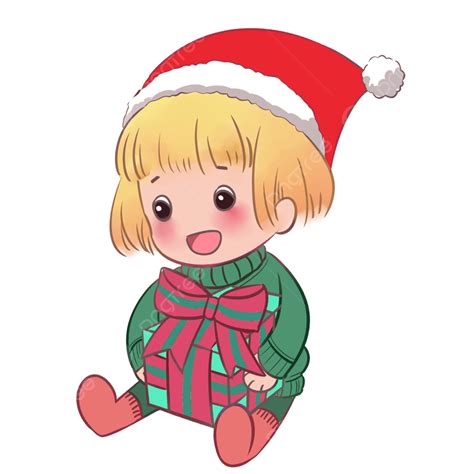 Material De Png De Niño Pequeño De Dibujos Animados Lindo De Navidad