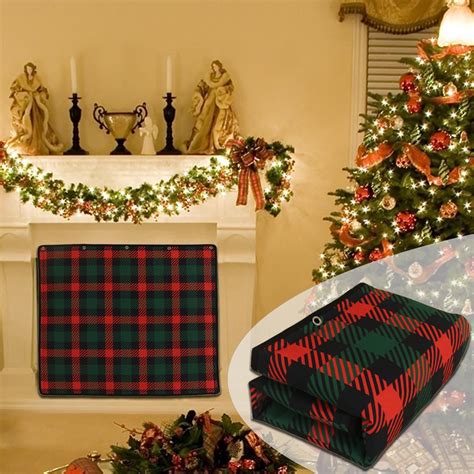 Amazon.com: BUYYAH Fireplace Blanket for Heat Loss, 38" W x 31.5" H ...