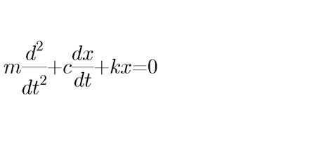 Solved The Motion Of A Damped Spring Mass System Is Chegg