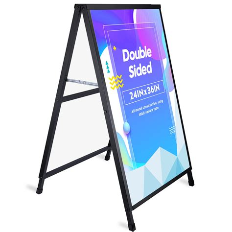 Buy Heavy Duty A Frame Sidewalks Stand X Inch Outdoor Sign Black