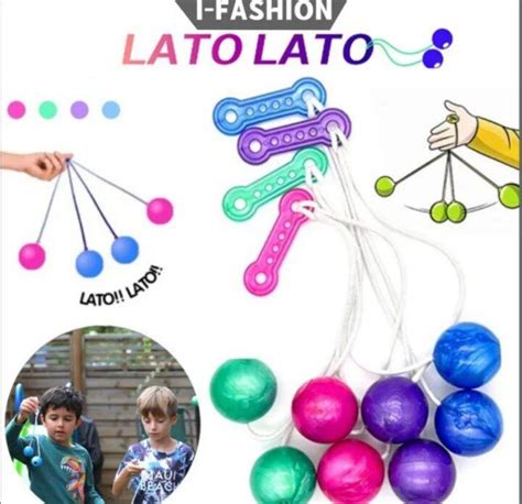 Lato Lato Ball Toys Original Stress Ball Viral Old School Game Bola ...