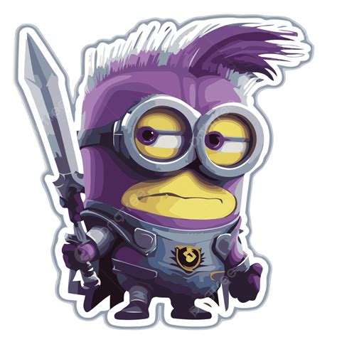 Plantilla De Minion Púrpura