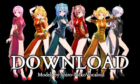 Tda China Dress ~pack Models~ [download] By Shiro Nekovocaloid On