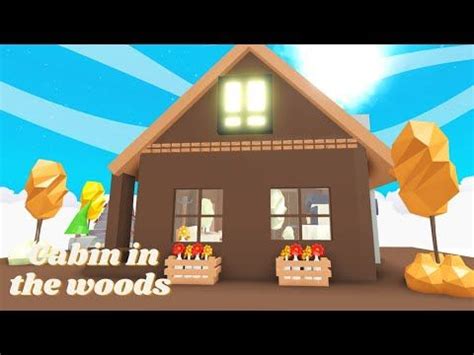 Woods Cabin Adopt Me Speed Build Glitch House Youtube Unique