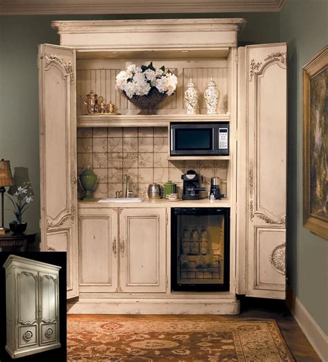 Turn An Armoire Into A Coffee Bar Drink Station Home Home Decor