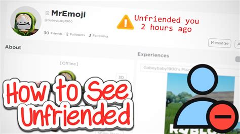 How To See Who Unfriended You On Roblox Youtube