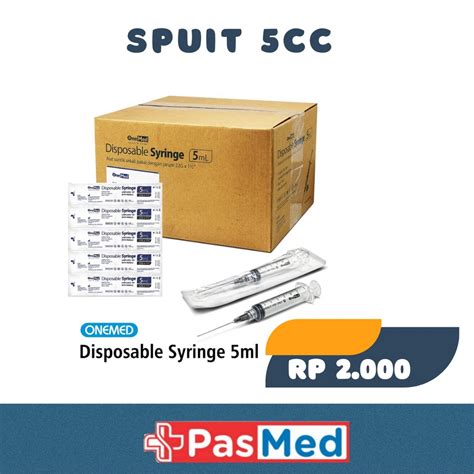 Jual Spuit Onemed 1cc 3cc 5cc Shopee Indonesia