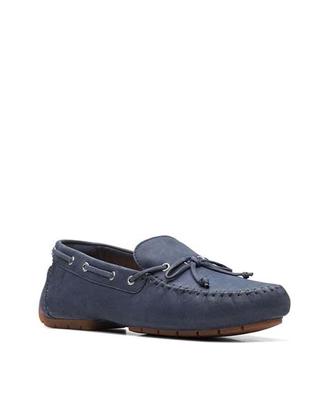 Clarks C Mocc Tie Women S Shoe Navy Nubuck