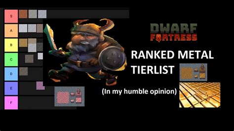 Dwarf Fortress Tier List All Metals Ranked YouTube