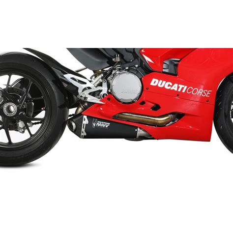 Mivv D Ldrb Delta Race Slip On Exhaust Black Steel For Ducati V