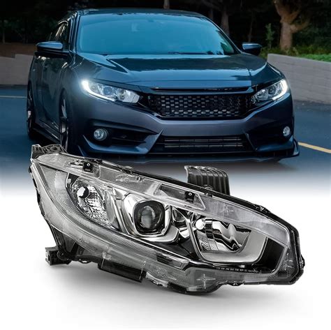 Amazon TODO Headlights Assembly Compatible With Honda Civic 2016