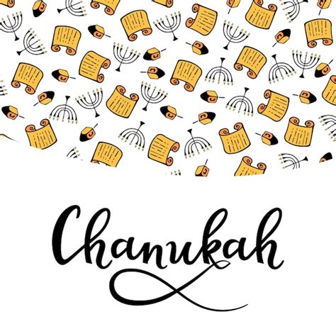 Premium Vector Hanukkah Design Elements In Doodle Style Traditional