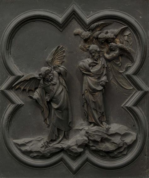 Lorenzo Ghiberti Tentazione Di Cristo Firenze Formella