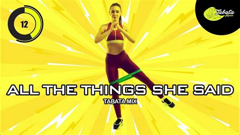 Tabata Music All The Things She Said Tabata Mix W Tabata Timer Youtube