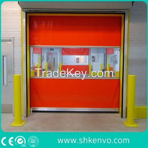 Automatic Industrial PVC Fabric Hi Speed Fast Rapid Roller Shutter Door