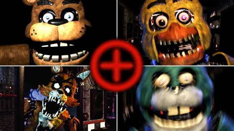 Fnaf Plus V Fanmade All Jumpscares Custom Night Extras Youtube