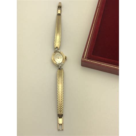 Longines Wittnauer Ladies 14k Gold Case Watch Eli Adams Jewelers