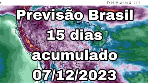 Previs O Do Tempo No Brasil Dias Acumulado Chuva Avan A Sobre