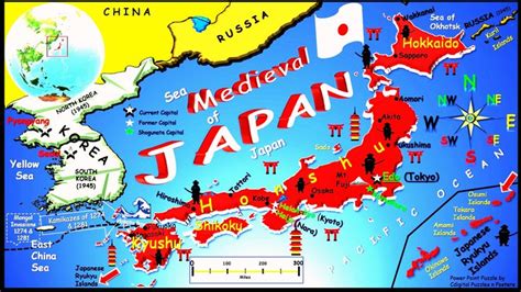 Medieval Japan Map (Alternate Map 6) | Medieval japan, Japan map, Japan