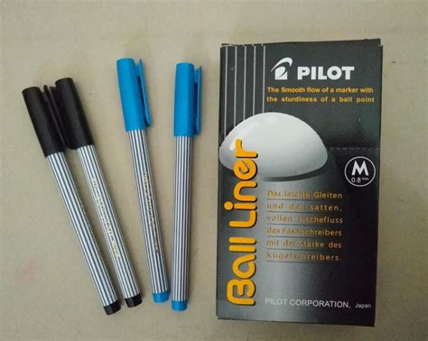 Pulpen Ballpoint Pilot Balliner Hitam Biru