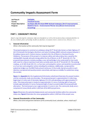 Fillable Online Community Impact Assessment Template For New Petitions