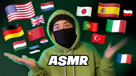 Asmr Trigger Words In 15 Different Language 🌍😴 Youtube