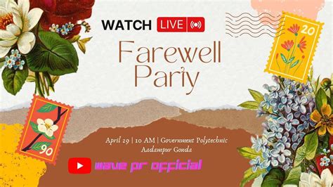 Live Farewell Party College Farewell Party YouTube