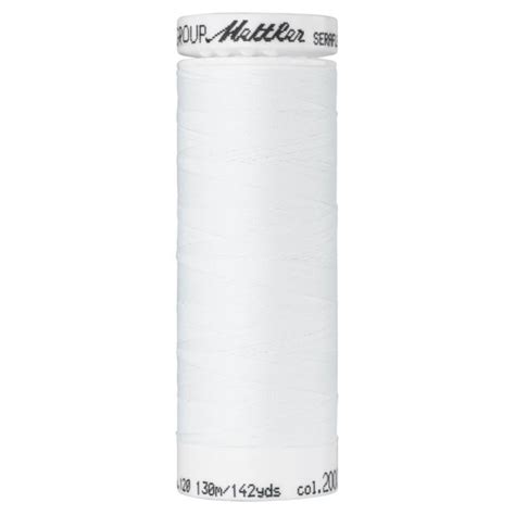 Bobine de fil à coudre élastique Seraflex Mettler blanc