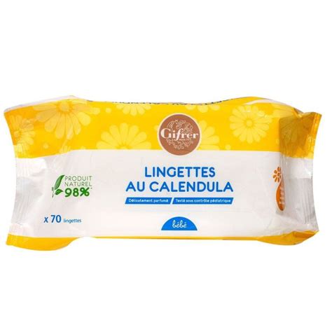 Lingettes Nettoyantes Au Calendula