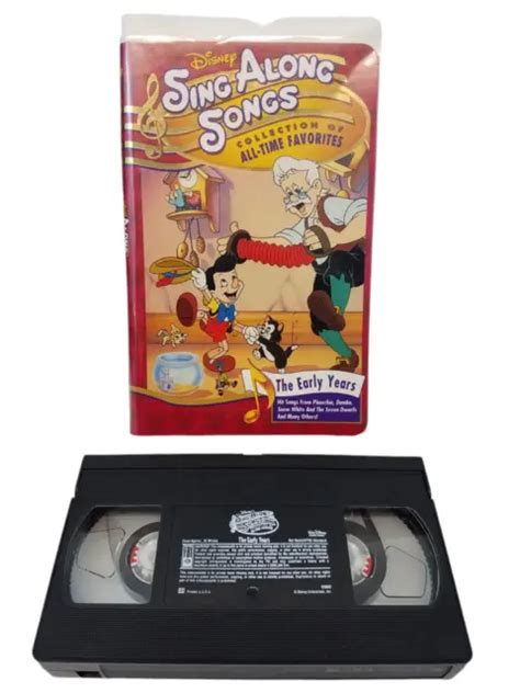 Disneys Sing Along Songs The Early Years Vhs 1997 Clam Shell Eur