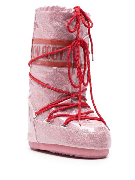 Moon Boot Botas De Nieve Icon Glitter Farfetch