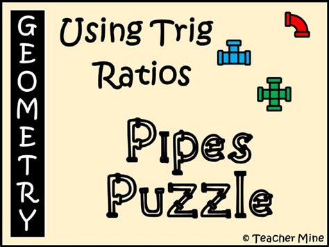 Trigonometry Puzzle Worksheet Trig Identities Matching Activity Math