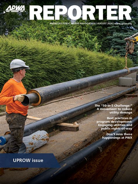 Apwa Reporter Magazine American Public Works Association