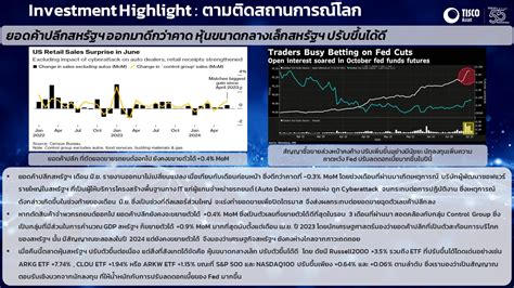 Daily Investment Highlight ประจำวันที่ 17 กค 67 Tisco Asset