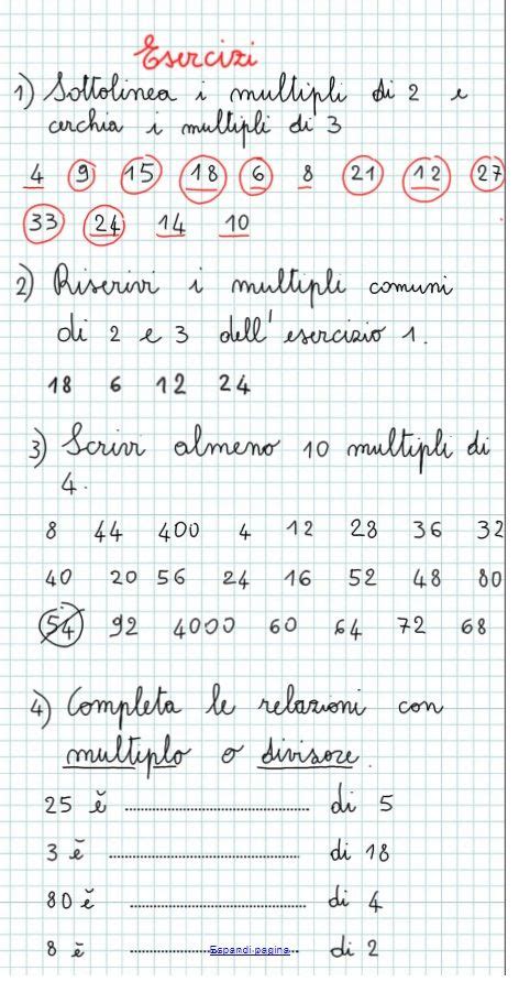 16 Idee Su Matematica 5 Multipli E Divisori Nel 2021 Matematica Lezioni Di Matematica