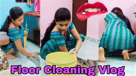 Indian Housewife Floor Cleaning Vlog Cleaning New Vlog Cleaning